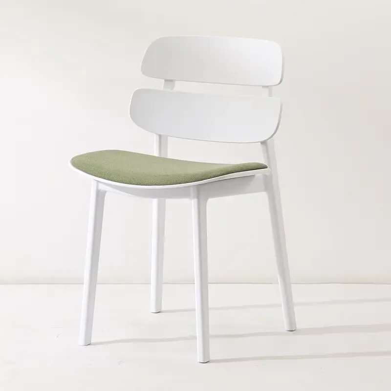 Wholesale of ergonomic upholstered fabric seats with plastic side chairs for cafes and restaurants