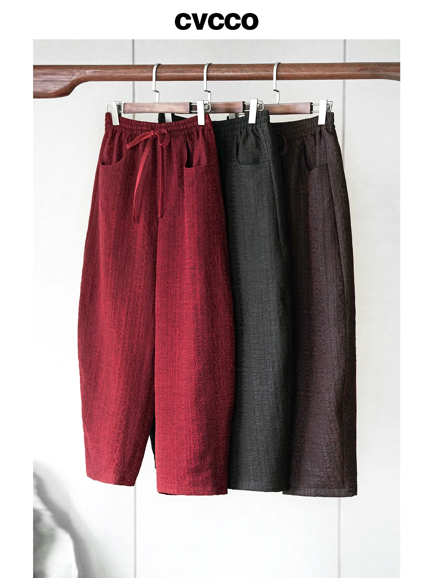 

Winter Faion Широкие хлопковые брюки с мягкой эластичной резинкой на талии Свободный крой Thiened Cloud Silk Универсальные большие размеры Китайский Sle Trou...