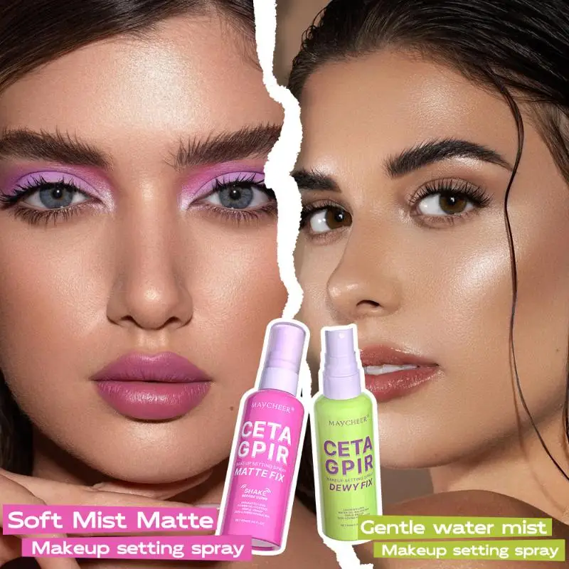 1Pc Maycheer Matte Makeup Setting Spray - Transfer-Proof Oil-Control Waterproof Quick Fixer Long-Lasting Makeup Fixing Spray