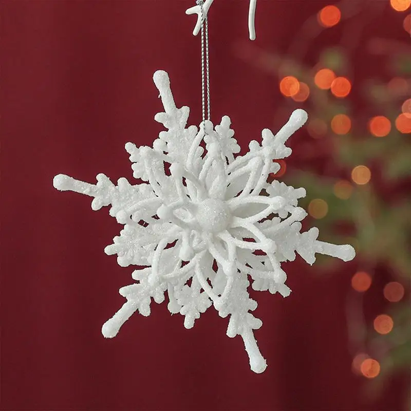 Christmas Tree Hang Ornaments Snowflake Elk Design Pendant Decorations Portable Angel Wings Ornament For Ceilings Doorways