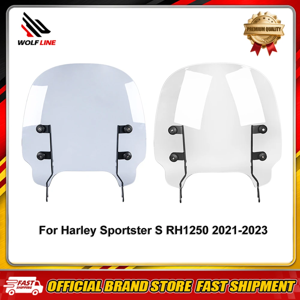 Motorcycle WindScreen for Harley Sportster S RH1250S RH1250 2021-2023 Windshield Visor Wind Deflector Touring Sports Accessories