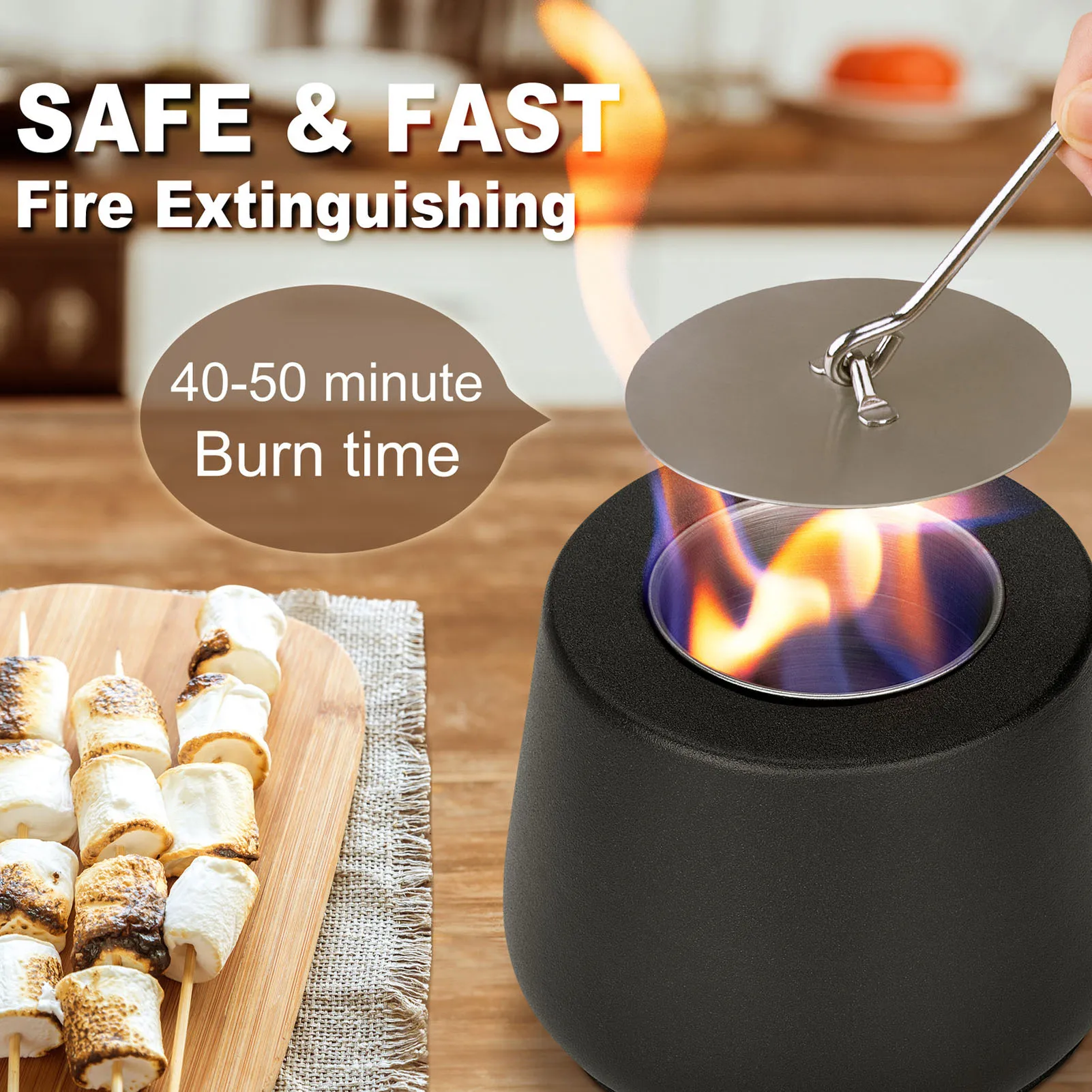 Tabletop Stoves Tabletop Fire Pit Bowl Smokeless Burning Portable Table Top Fireplace Fire Bowl for Indoor Outdoor