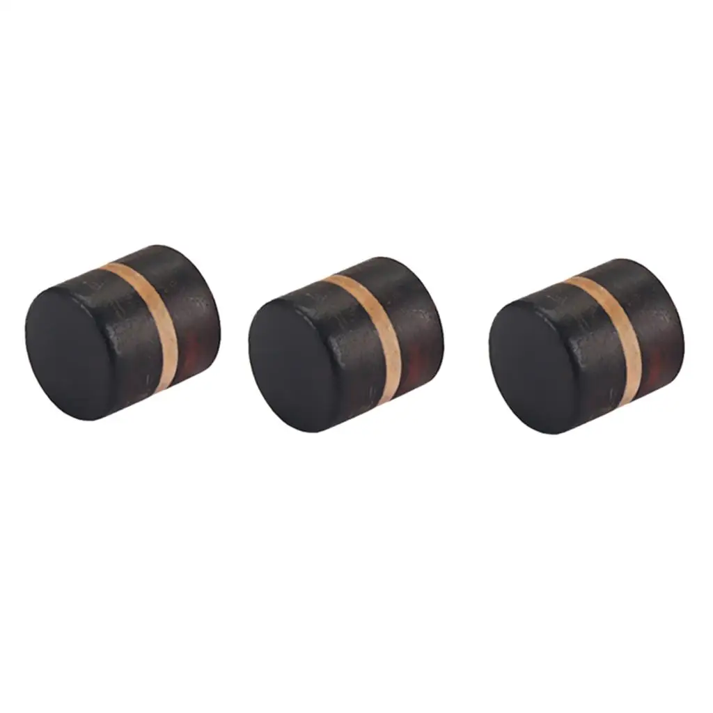 Guitar Bass Replacement Parts Rosewood Volume Control Knob Set Wooden Rotary Caps Tone Buttons Easy Install
