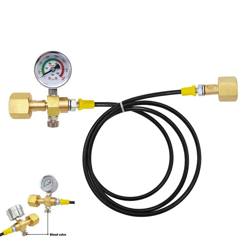 VELIF-Adattatore di ricarica e ricarica G3/4 di alta qualità per azoto, argon e CO2, adatto per bottiglie da 40 litri a piccoli serbatoi di saldatura