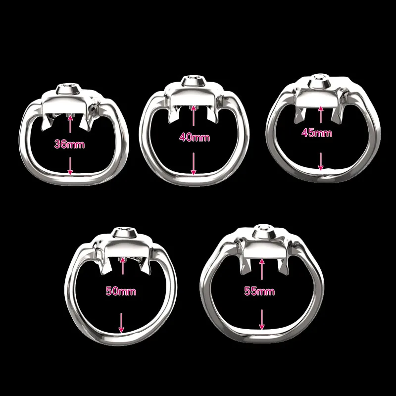 2025 18+Stainless Steel Metal HT-V5 Click&Lock Male Chastity Device 5 Size Cock Cage 5Size Penis Ring Belt Fetish Adult Sex Toys