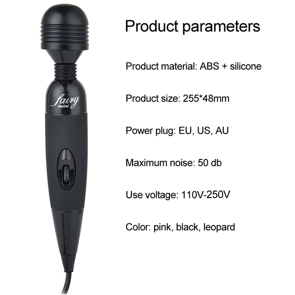 Wiele prędkości magiczna różdżka masażer do ciała wibrator łechtaczki AV wibratory w formie sztucznego członka erotyczne Sex zabawki dla kobiet ue, US,AU Plug