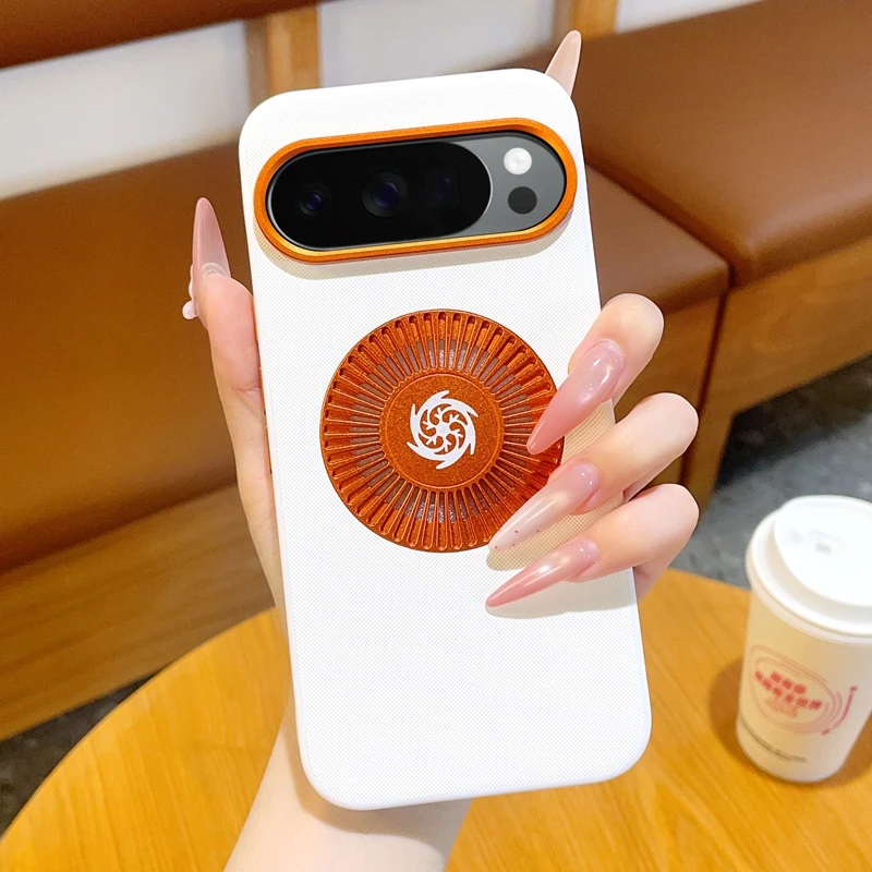 For Google Pixel 10 9 Pro XL 10A 9A 5G Case Luxury Matte Leather Magnetic Wireless Charging Shockproof Protection Back Cover