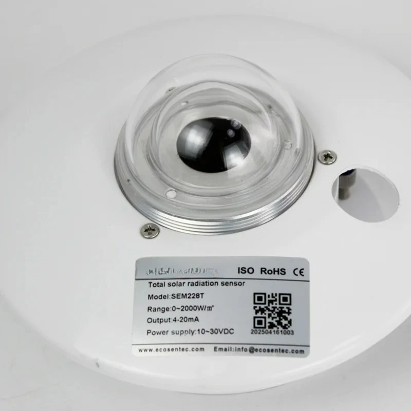 RS485 4-20mA 0-5V مستشعر إشعاع الطاقة الضوئية إجمالي قياس الإشعاع الشمسي مقياس البيرانومتر لمحطة الطقس