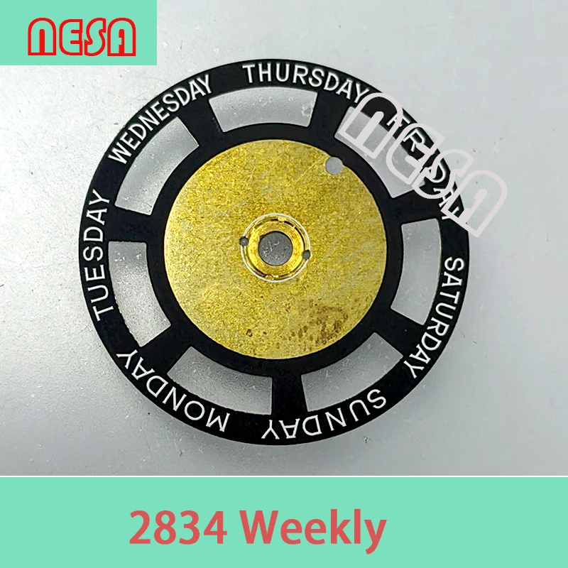 Watch Parts Week Weekly Date Calendar Week Disk Fit 7750 2834 2836 2824 8285 8200 8205 VX33 VJ33 6T51 YN56 At 3H 6H 9H Watch