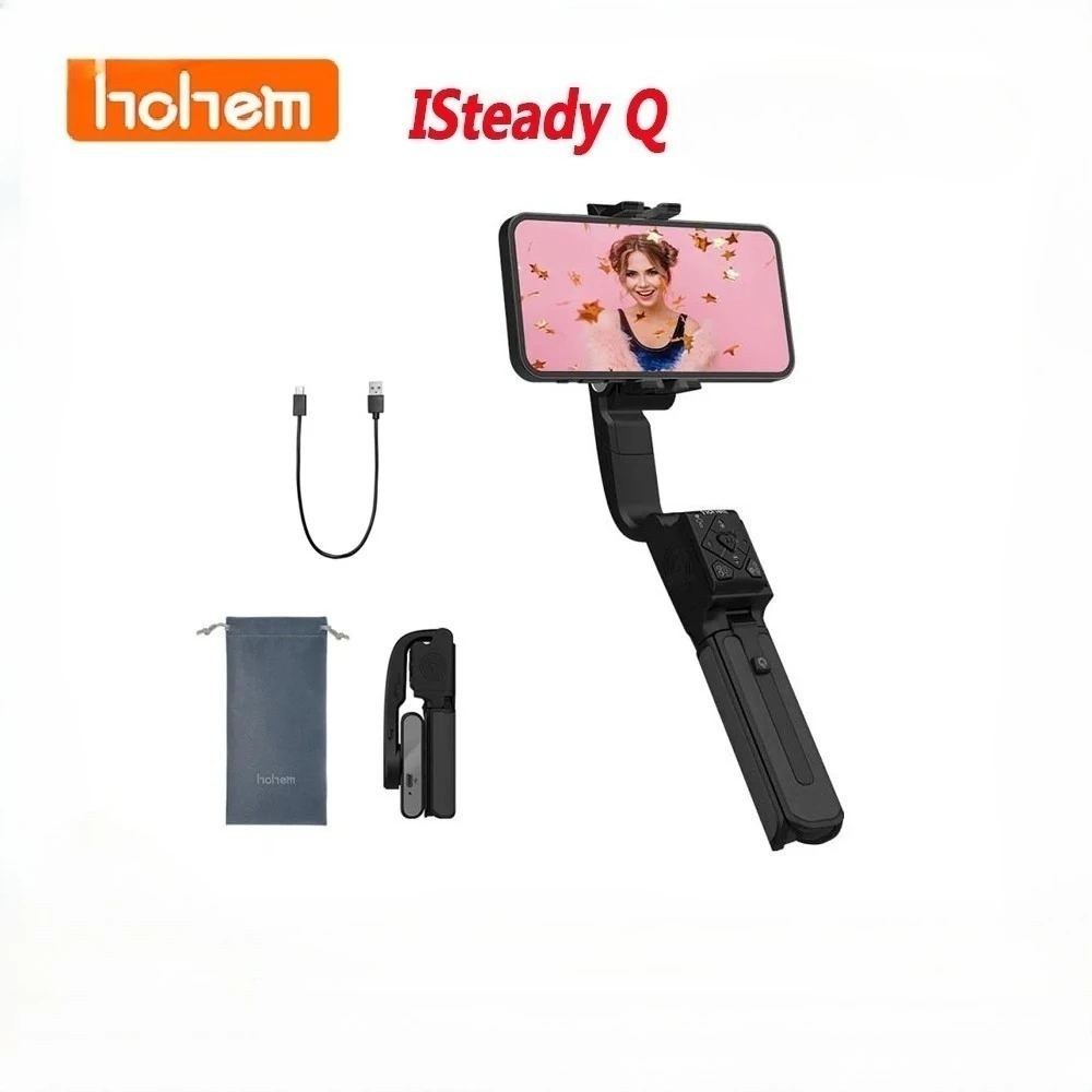 Hohem ISteady Q Handheld Gimbal Stabilizer 360° Rotating Adjustable Phone Selfie Stick APP Control For Smartphone
