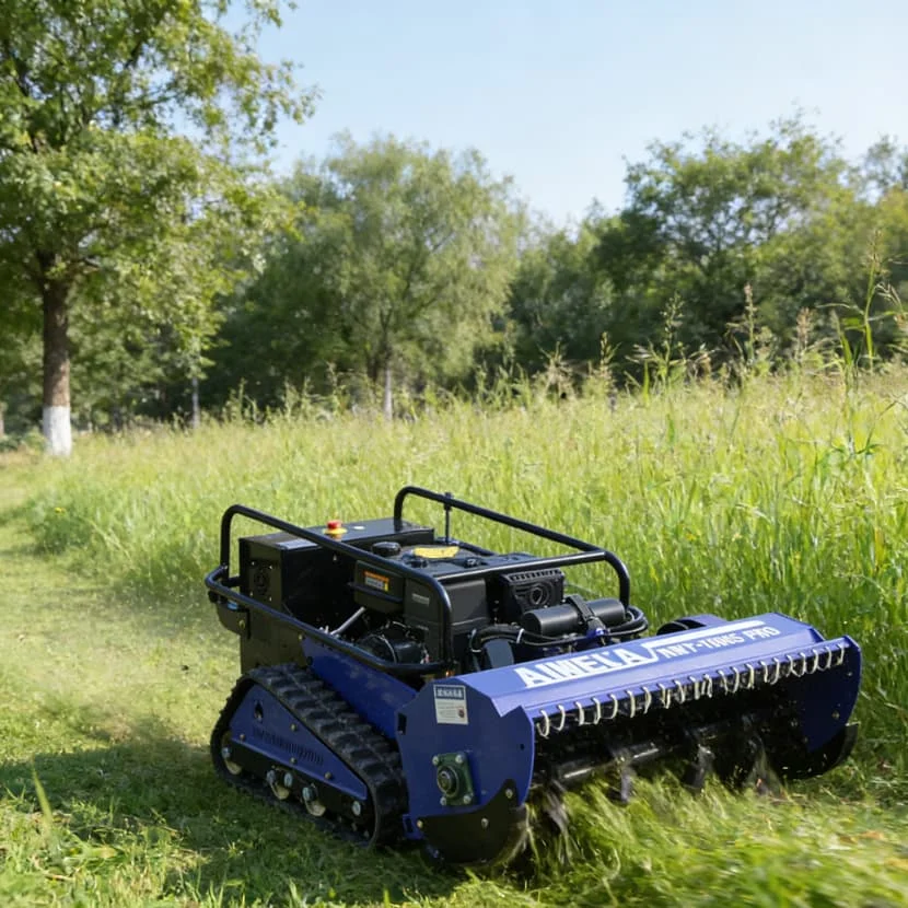 

Customized Remote Crawler Mower Manganese Steel Blades Durable Safe Efficient