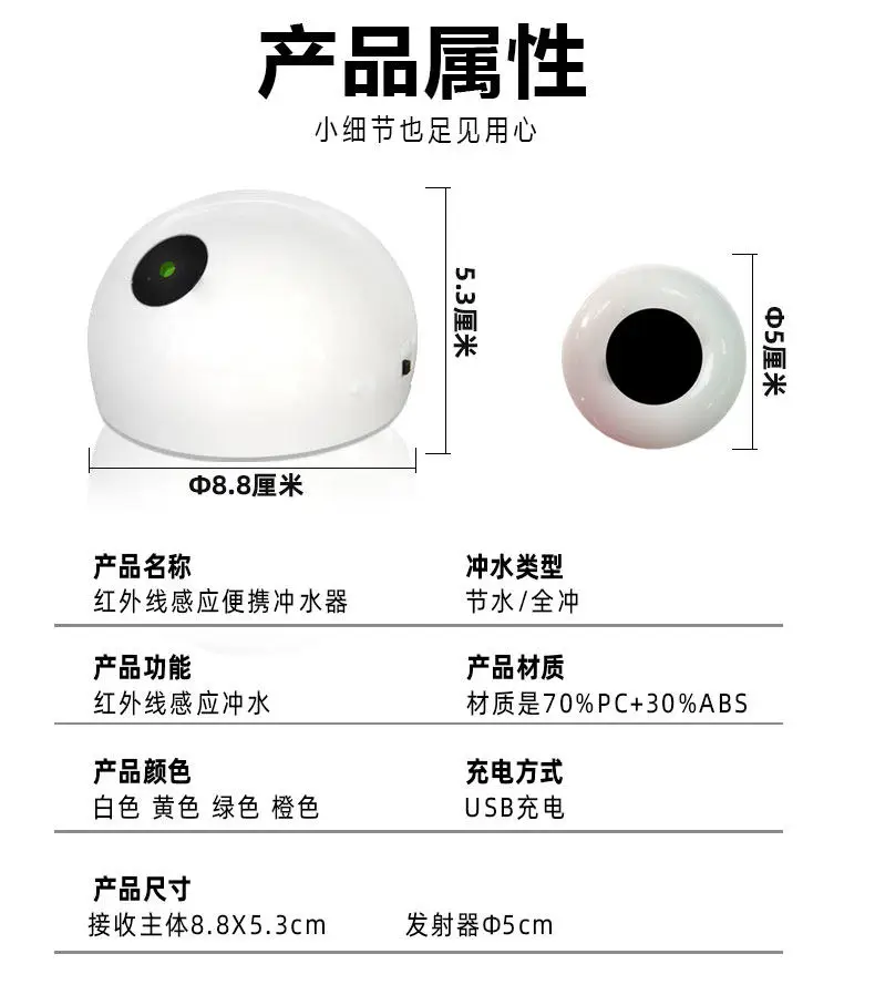 Toilet Automatic Flusher, No Installation Required,  Multifunctional Automatic Flushing After Leaving the Seat