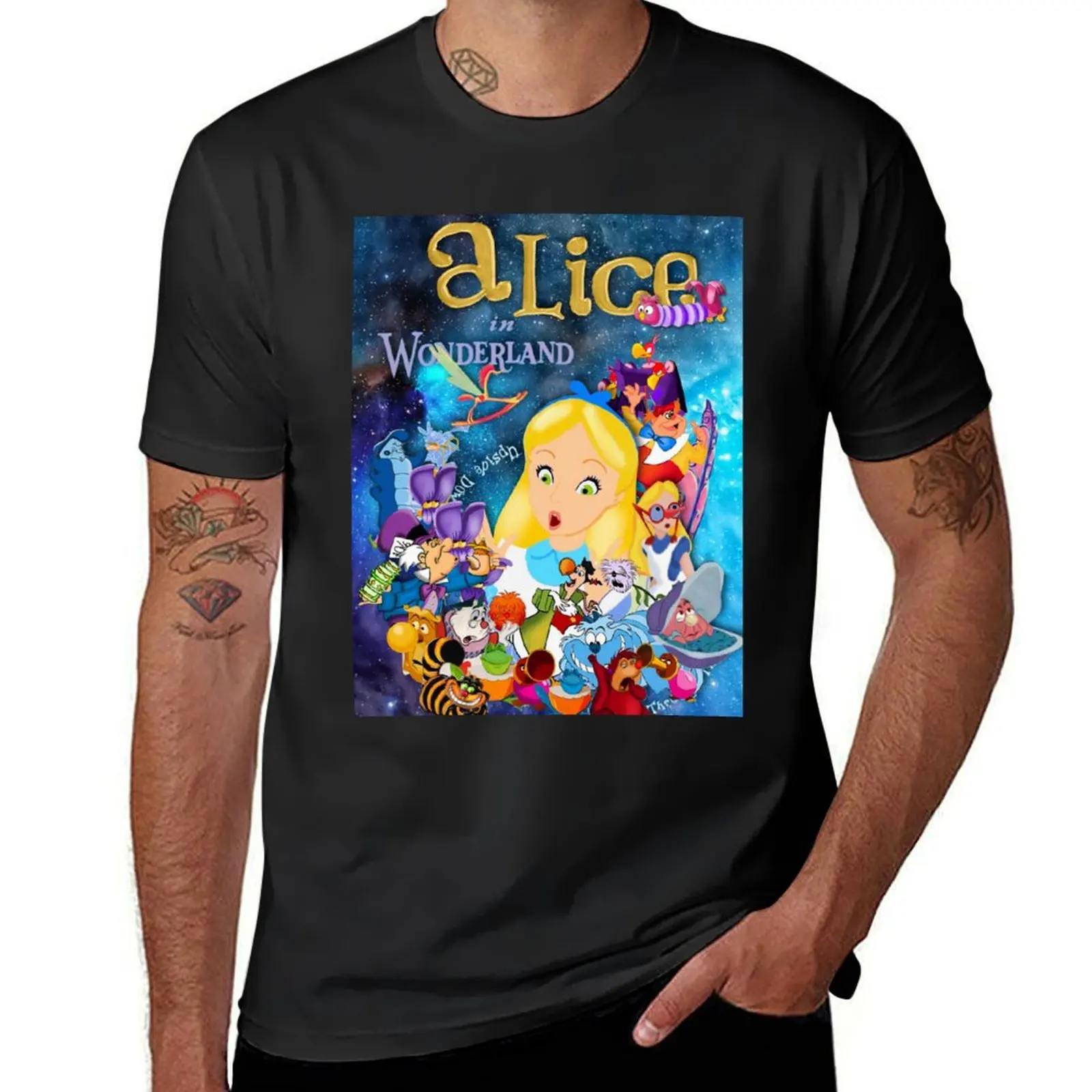 alice T-Shirt plus size tops Short sleeve tee shirts graphic tees fitted t shirts for men