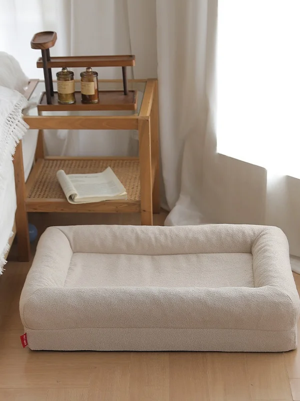 

Memory Foam Dog Bed Large Breed Pet Mat Waable Removable Cozy Winter Warm Non-Slip Bot Square ape Dog House