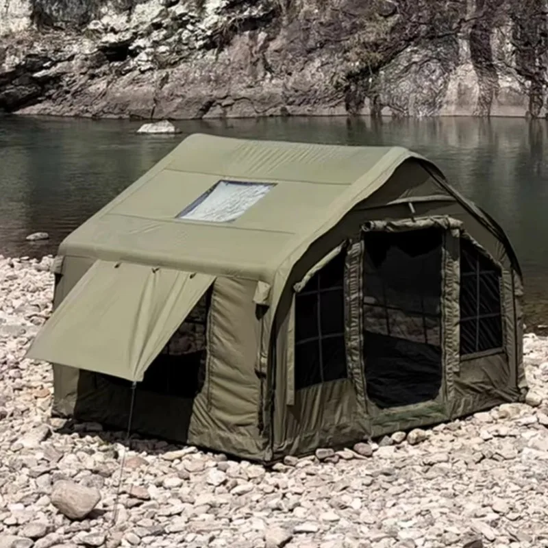 

8.0 Luxury Green PVC Four-season Air Inflatable Camping Outdoor Waterproof Tent