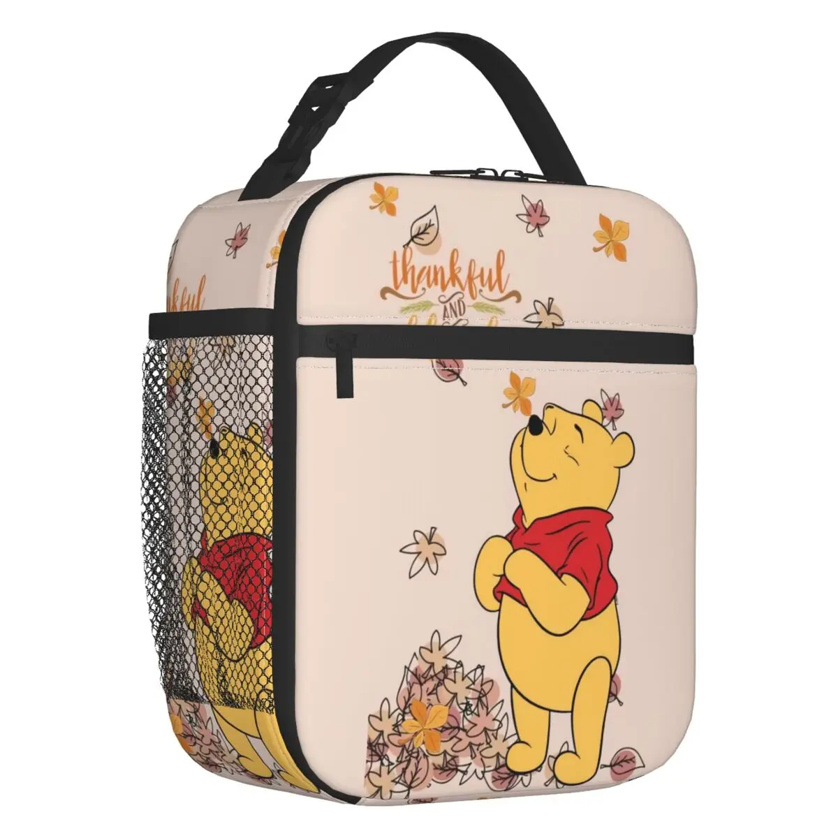 Custom Winnie Pooh Bear Manga Lunch Bag Women Warm Cooler Insulated Lunch box per la scuola degli studenti