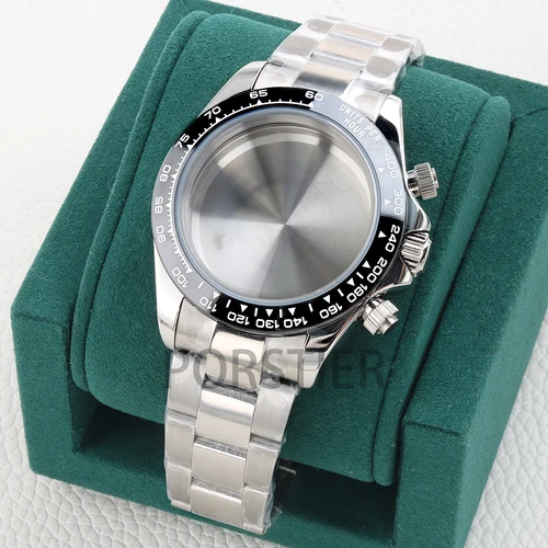 Imagen 2 del producto Caja de Reloj VK63 de 40 mm, Acero Inoxidable, Resistente al Agua 10 ATM, para Movimiento Daytona VK63/VK64, Esfera de 29 mm, Correa Oyster/Jubilee/Presidential