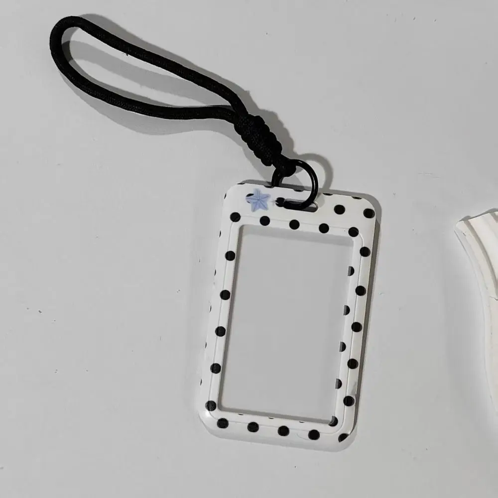 High Quality Polka Dot Photocard Holder Bag Pendant Multifunctional Card Cover Photo Display Holder Idol Card Photo Storage