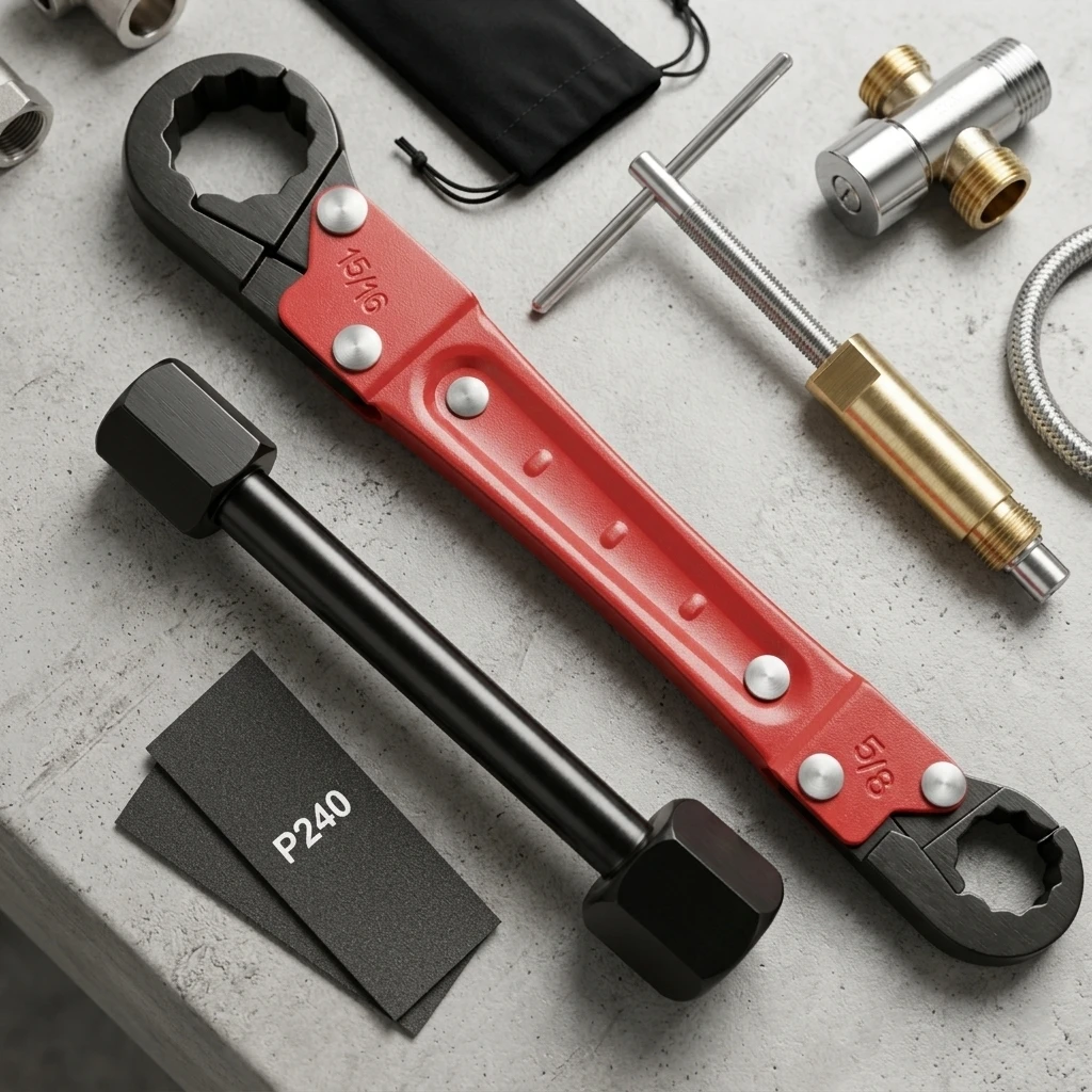 Professional Plumbing Wrench Set 3/8 Inch Compression Tool for Home Water Pipe Repair Industrial Installation Durable Alloy