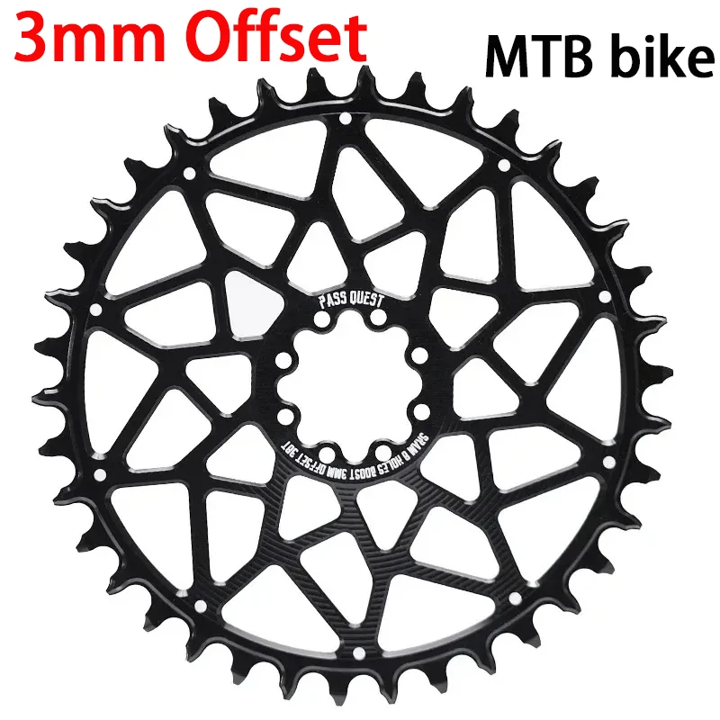 3mm Offset 8 Stud 28/30/32/34/36/38/40/42/44/46/48TFor  MTB Bike Narrow Wide Chainring for Sram ETAP AXS 12s FORCE RED Crank