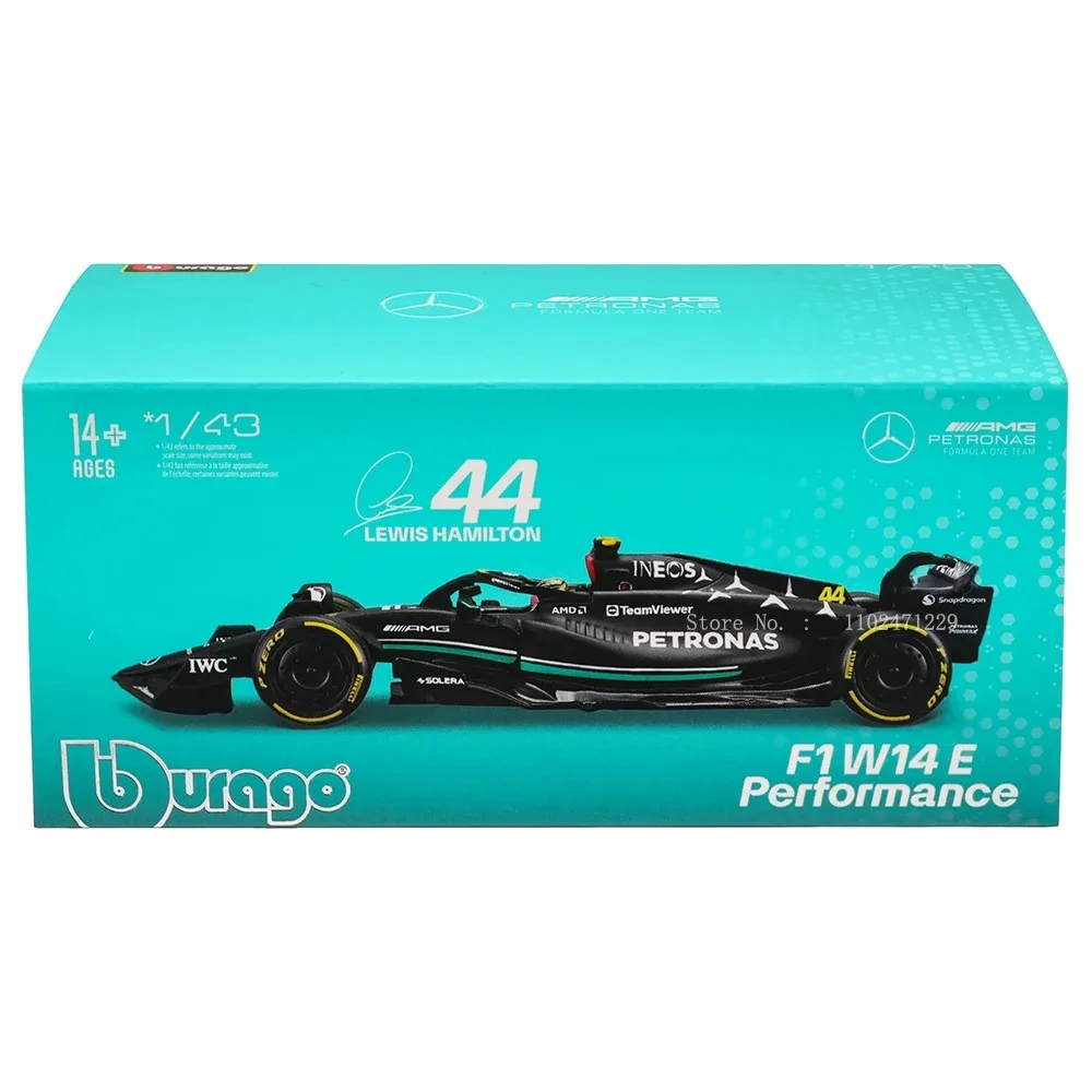 bburago-1-43-mercedes-benz-amg-team-2023-w14-44-hamilton-63-Рассел-модель-автомобиля-из-сплава-коллекция-игрушек-подарок-2024-w15-2022-w13