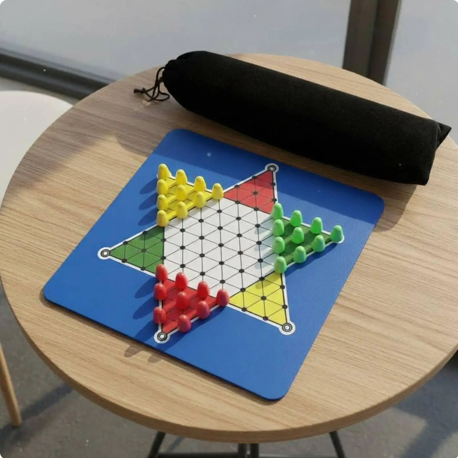 Chinese Chessboard Multiplayer Chinese Checkers Chessboard Educational Rubber