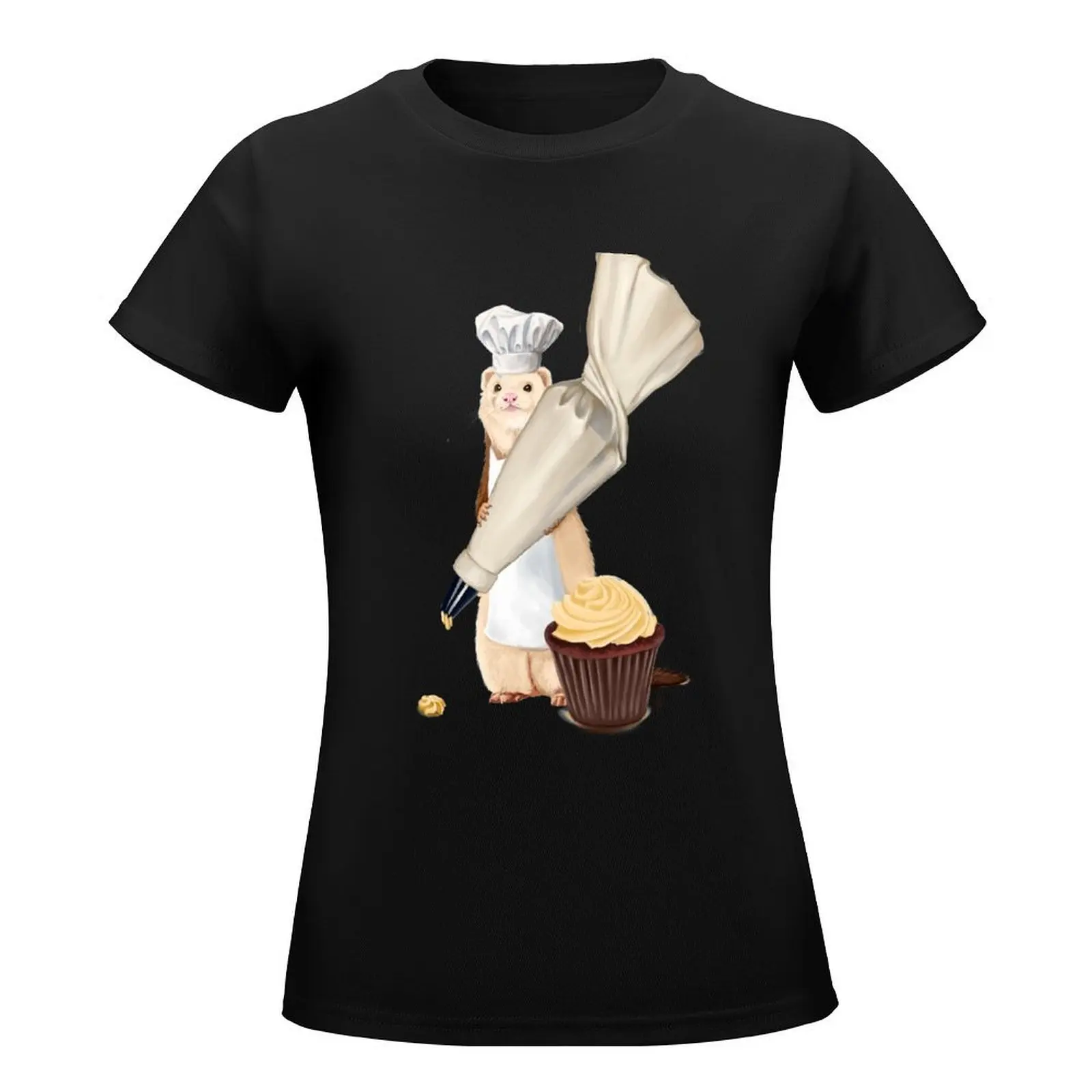 Ferret and Frosting T-Shirt female anime clothes kawaii clothes korean fashion oversized t shirts for Women