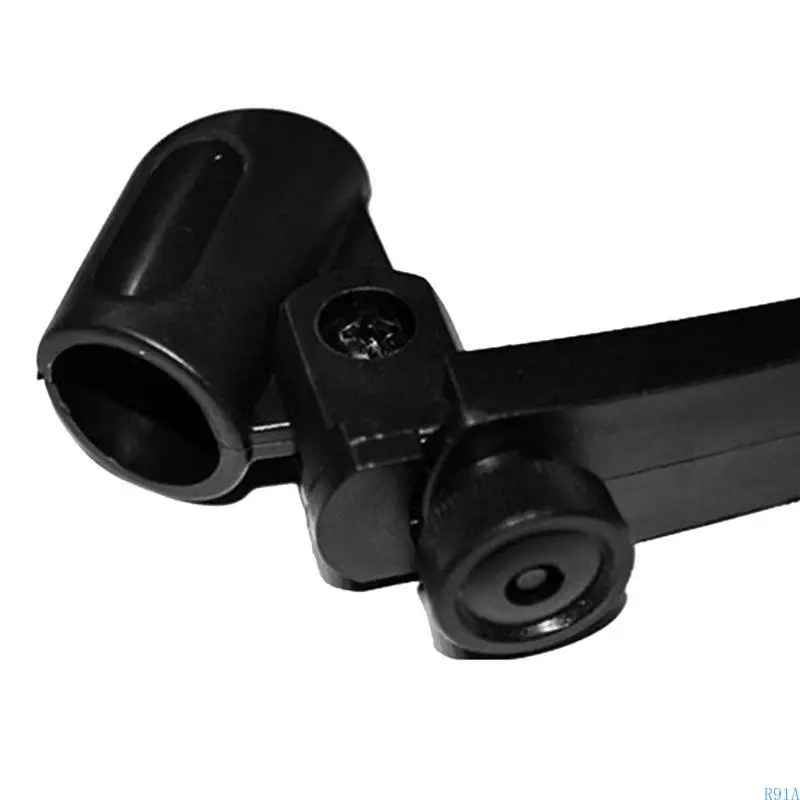 R91A Microfone Stand Mic Cramp Sitter Ajuste Clipe no tambor para suporte suporte microfone montagem aro para pesado