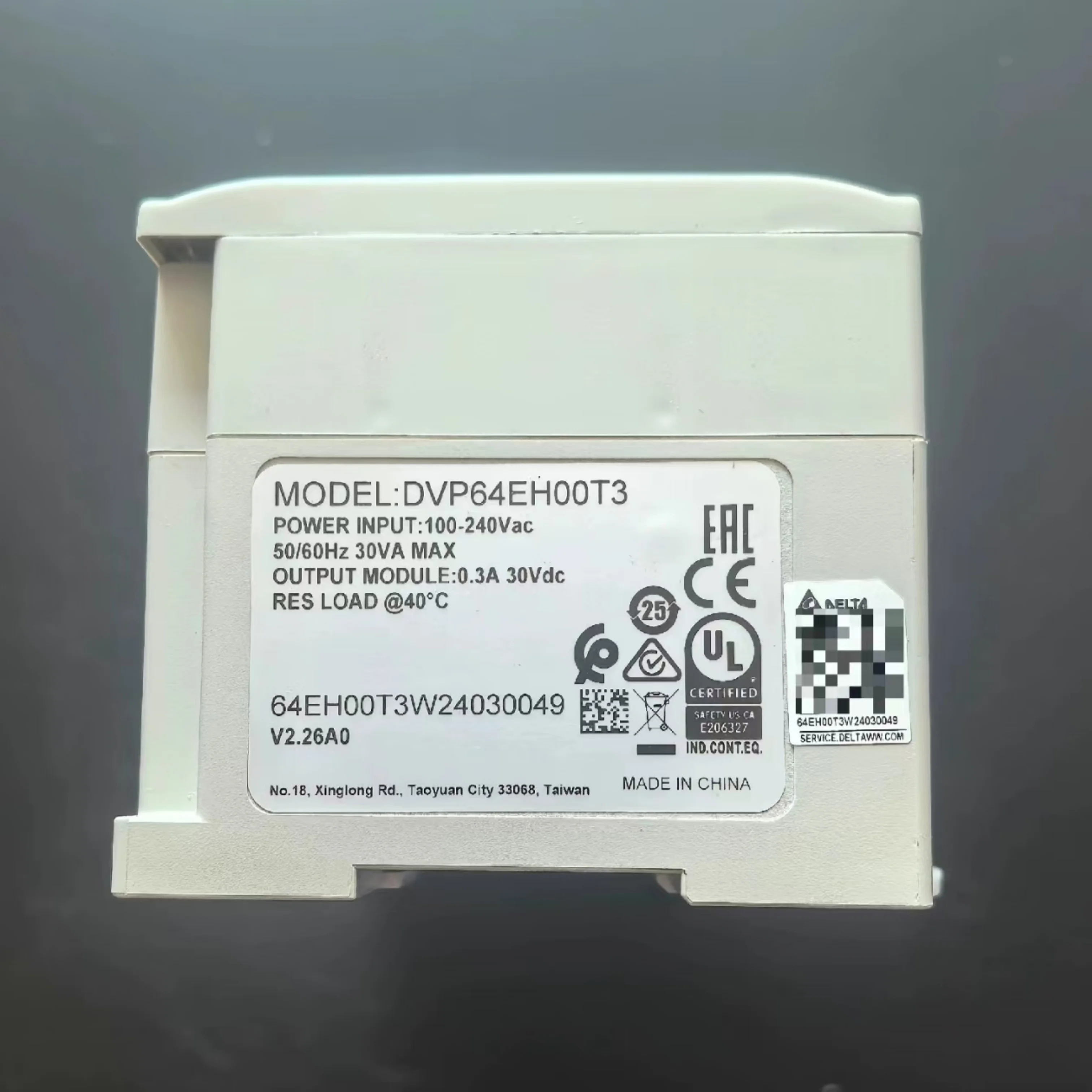 DVP64EH00R3     DVP64EH00T3    PLC Module      New In Box