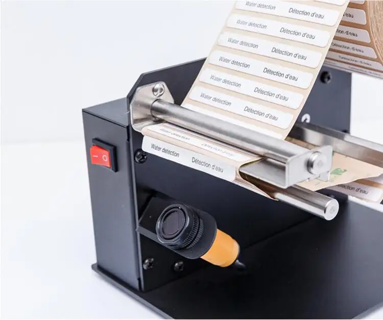 D42 Optical Fiber Sensor label stripping  machine ,non -drying, transparent label fully automatic separation label machine