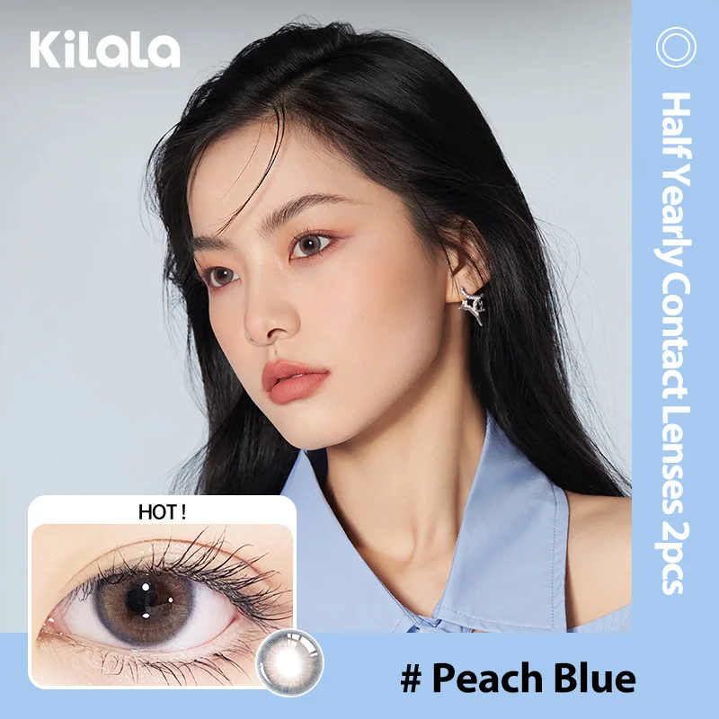 Kilala Color Contact Lenses 6 Months Lens 1 Pair/2 PCS Prescription Natural Color Lens Cosmetic Eye Makeup Brighten Eye Color