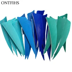 100 Pcs 3Inch Shield Cut Shapes Feathers Feathers Bows Arrows Hunting And Shooting Compound Accessories Archery