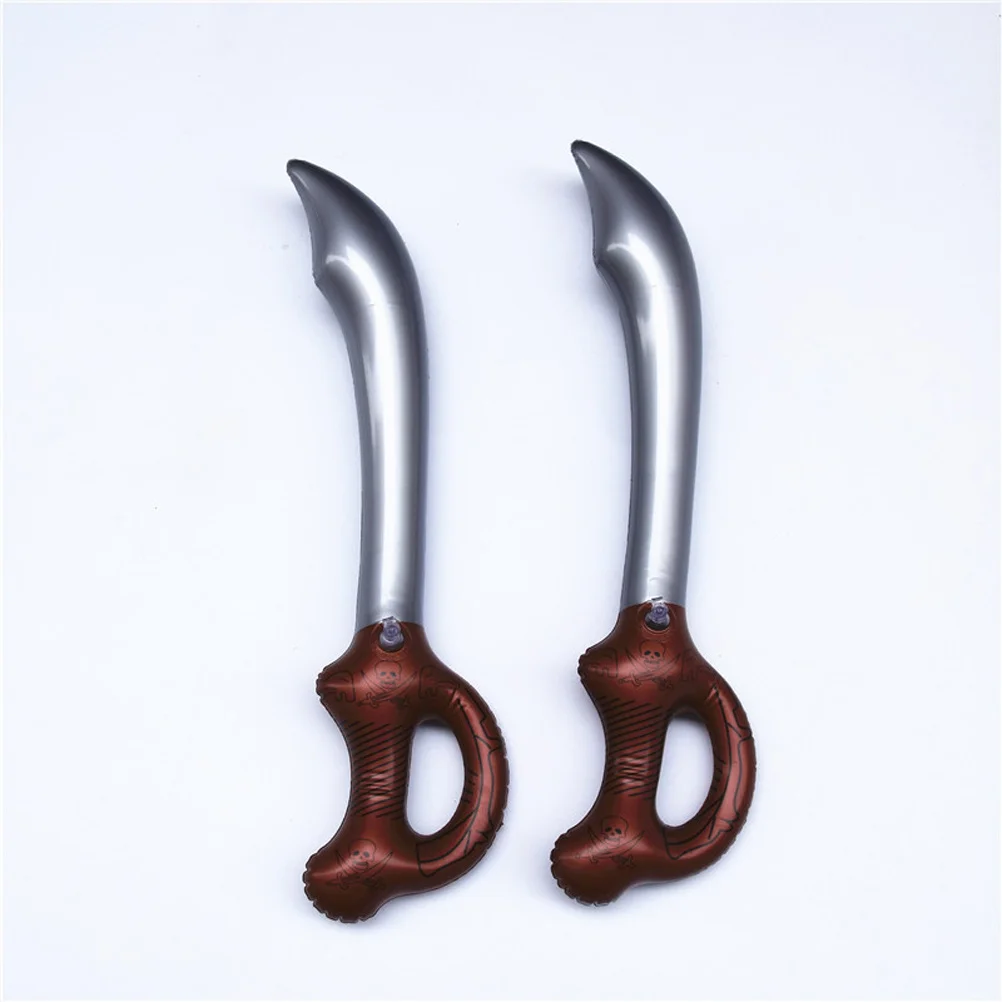 

4 Pcs Pirate Knife Props Inflatable Pretend for Play
