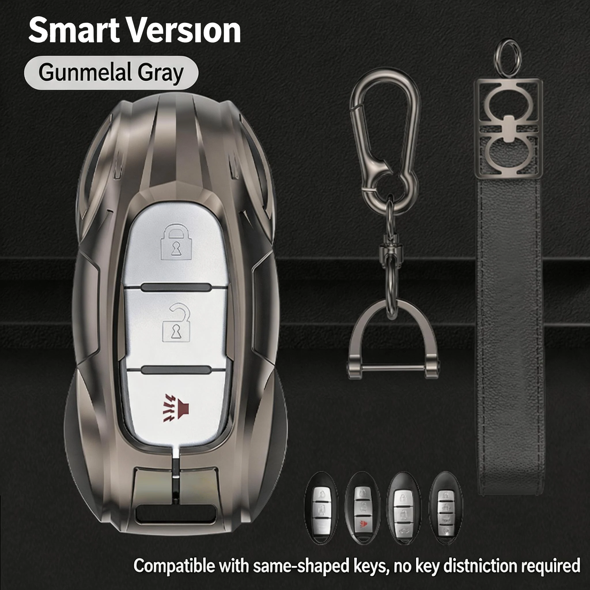 Applicable to Infiniti Q50 QX80 Zinc Alloy Car Key Protective Case Durable car Interior Gadget Accessory view 2