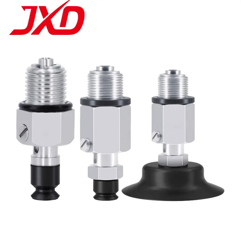 JXD PISCO Anti Static Vacuum Sucker Set VPF2/3/5/6/8/10/15/20/25/30/40/50RN Black Round Flat ESD Vacuum Suction Cup