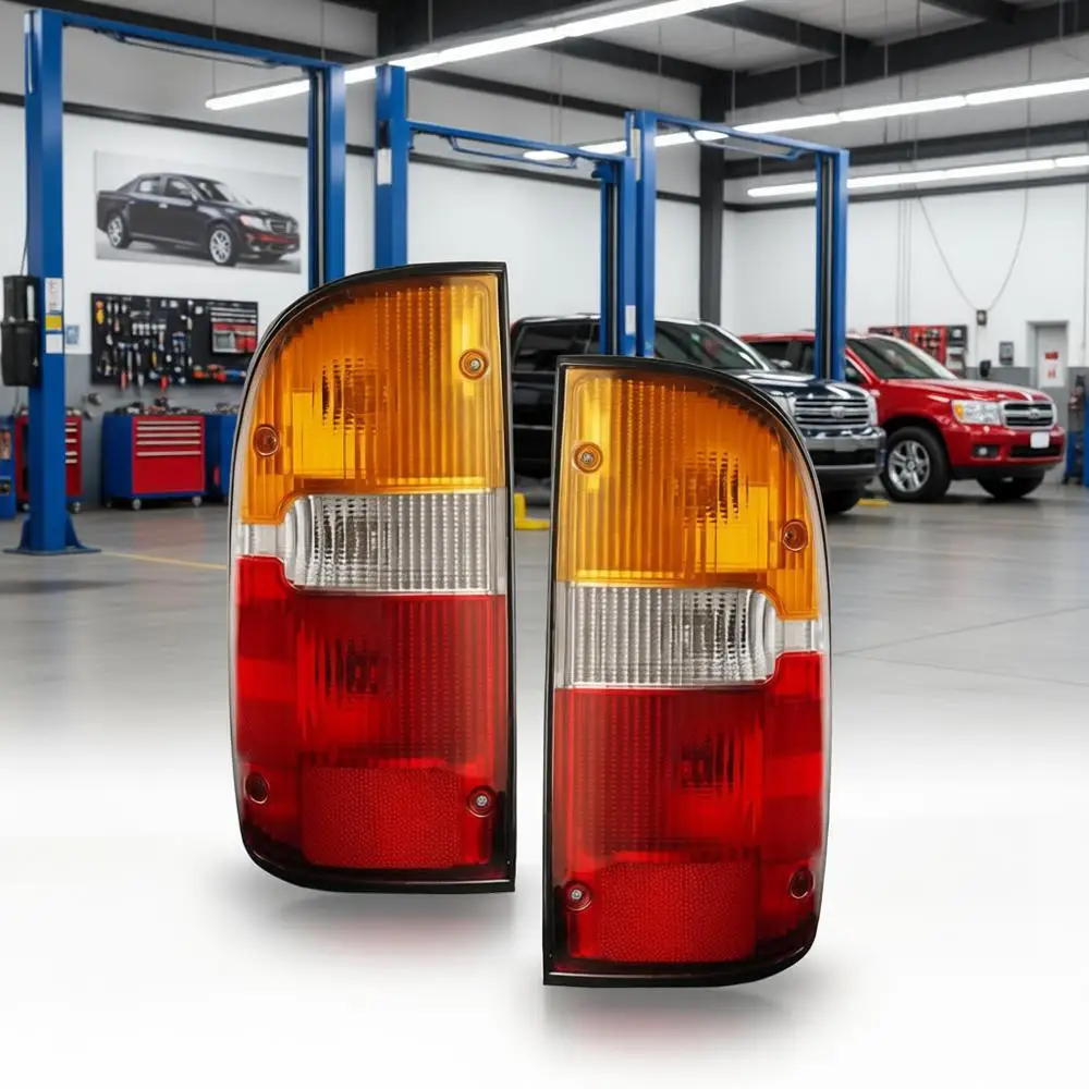 

Tail Light Assembly Pair Compatible with 1995-2000 Hgen Rear Brake Lamp, Replaces #8156004030 8155004030