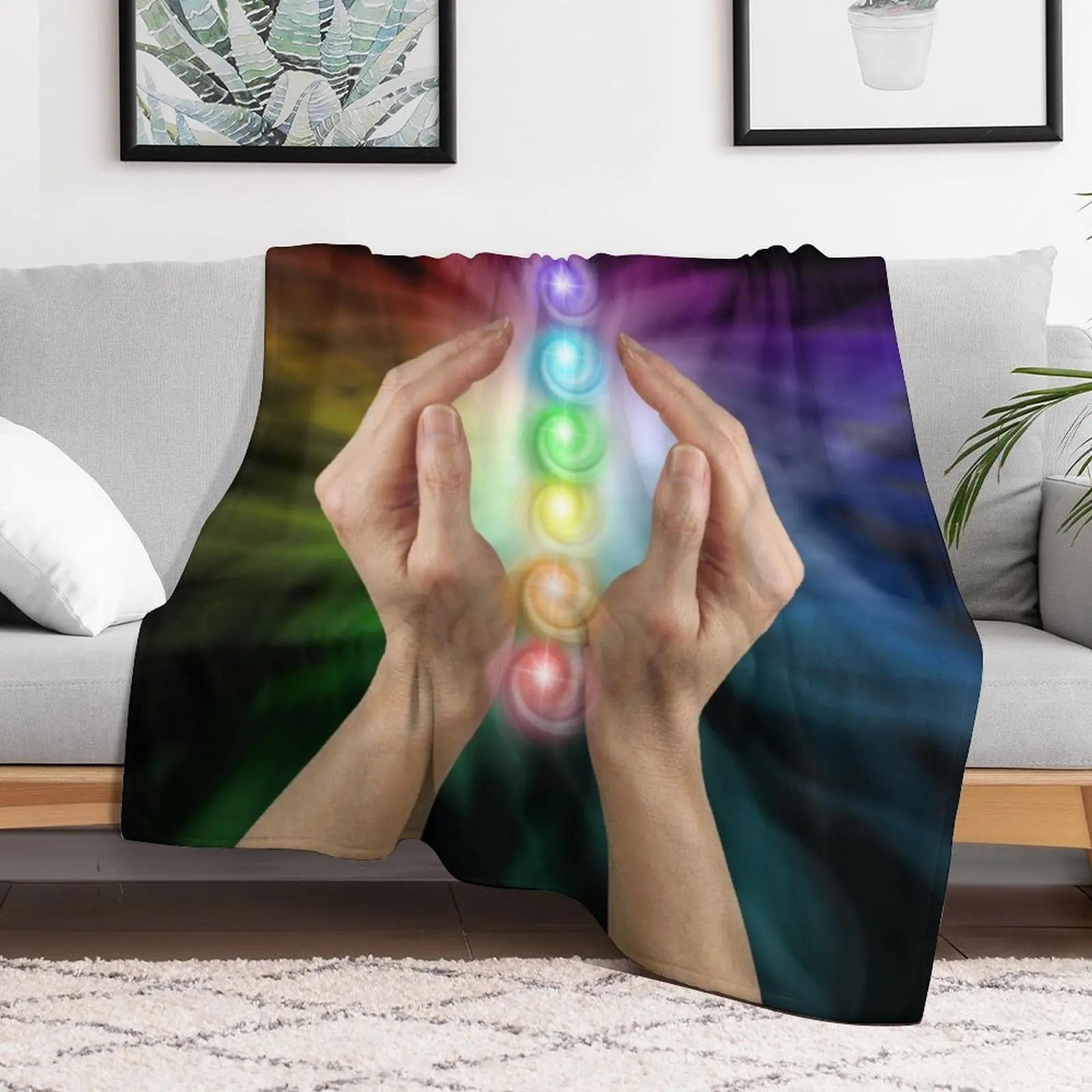 Relaxing Reiki Throw Blanket