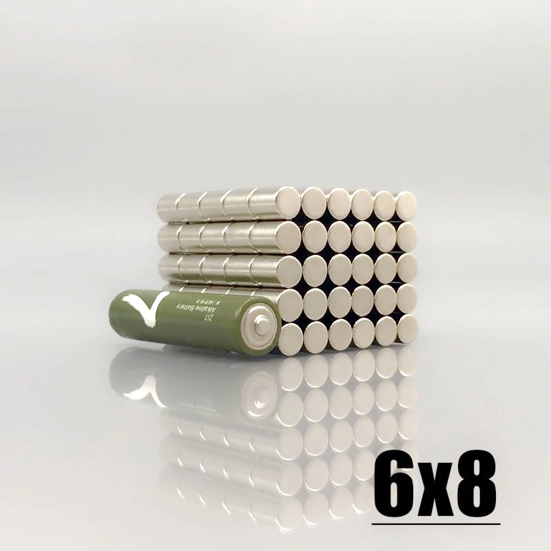 10/20/50/100/200/500/1000pcs Fridge Tool 6x8mm Magnets For Home Decoration Garage Kitchen Tool Diy Refrigerator Hook Accessory