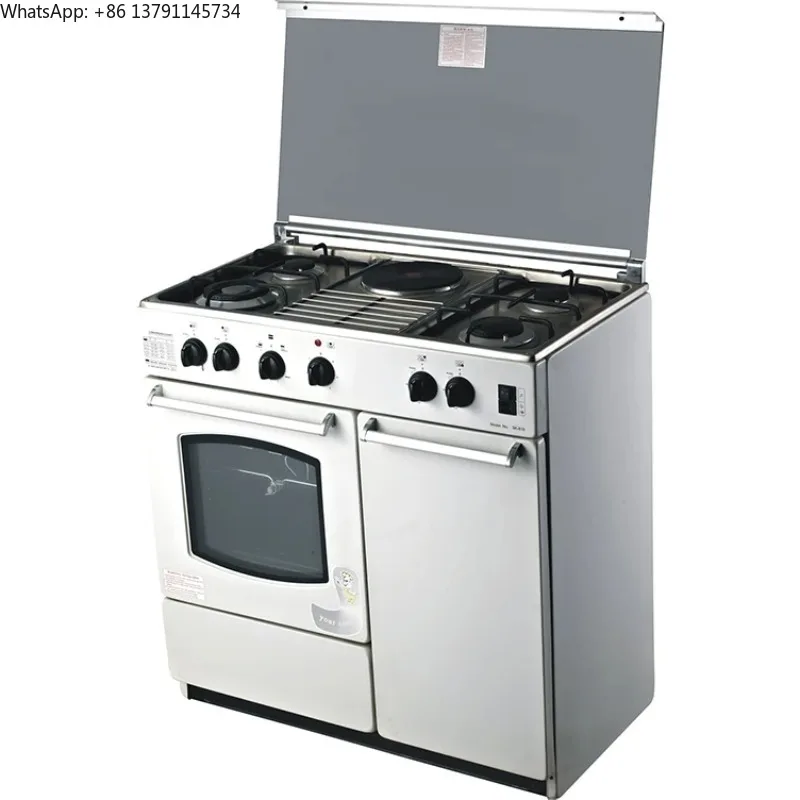 Standalone Burner, Kitchen Baking Oven, with Oven,Stainless Steel Material, with Grill and Oven，Reinforced Glass Panel