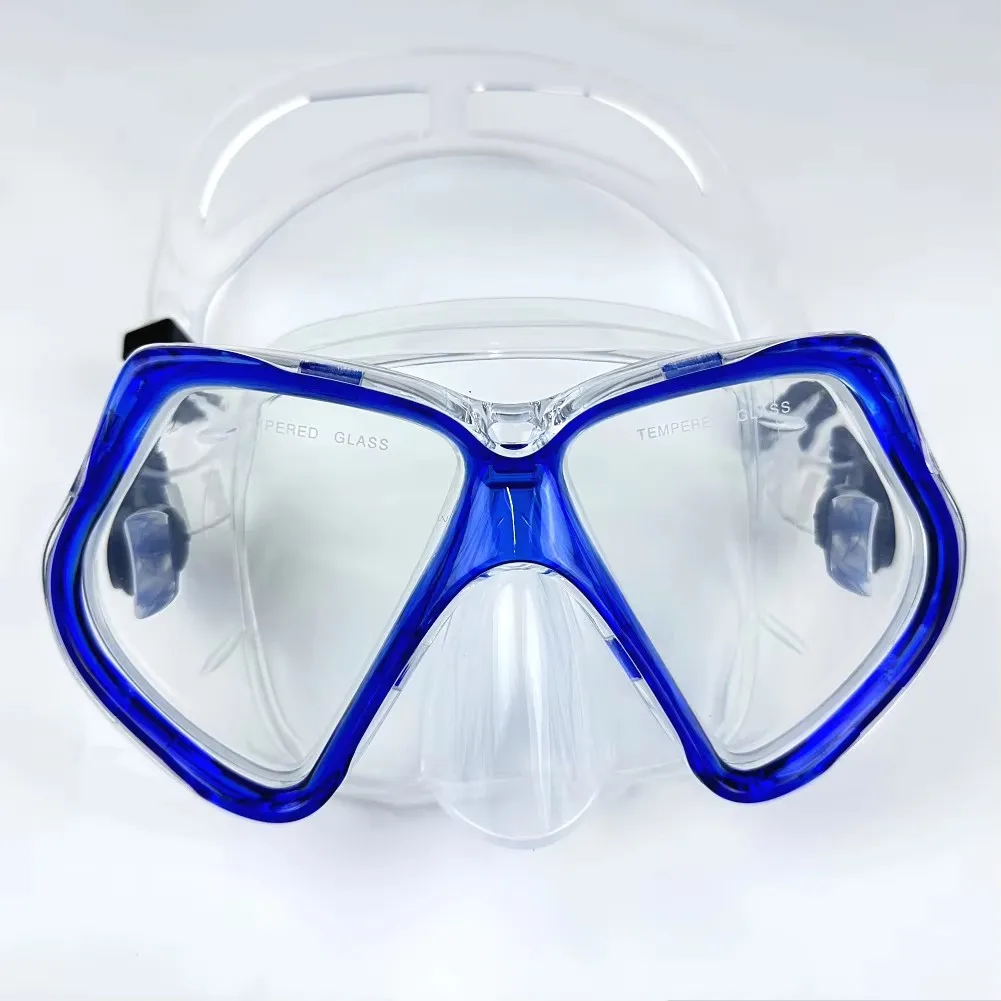 

Dry Snorkel Set Diving Mask For Adults Tempered Glass Professional Panoramic Snorkeling Gear Swimming Training Snorkel Kit
