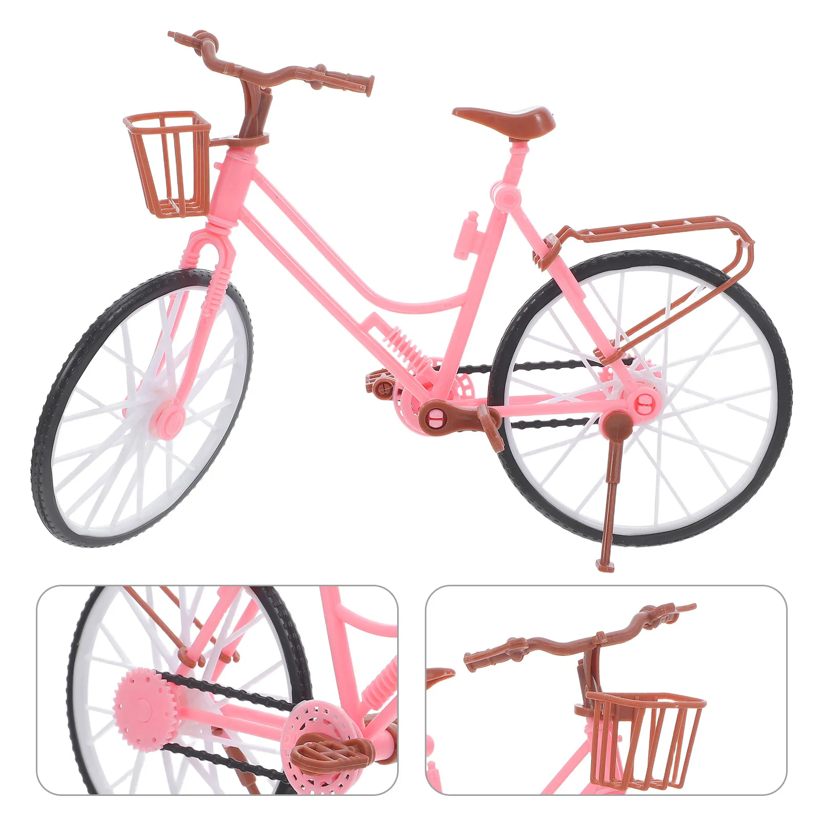 

2Pcs Bike Decoration for Room Creative Fashionable Plastic Desktop Ornament Home Office Adornment Chic Bike Ornament Wine