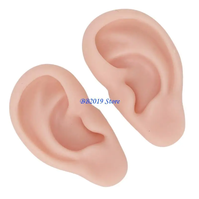 Q0KB Anatomical Silicone Ear Replicas For Piercer Demonstration And Art Design