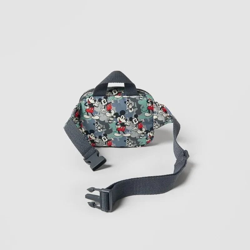 Disney New Mickey Camouflage Printed Children's Shoulder Bag Women's Small Chest Bag Lightweight Cute Small Waist Bag