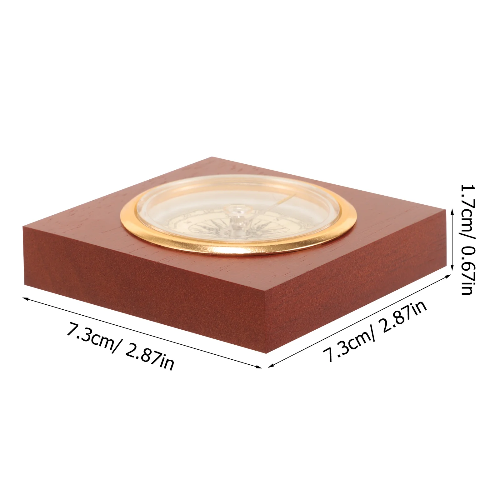 بوصلة خشبية على الطراز القديم أداة ملاحة تقليدية محمولة للتخييم في الهواء الطلق معدات بقاء ديكور بوصلة صينية عتيقة #5