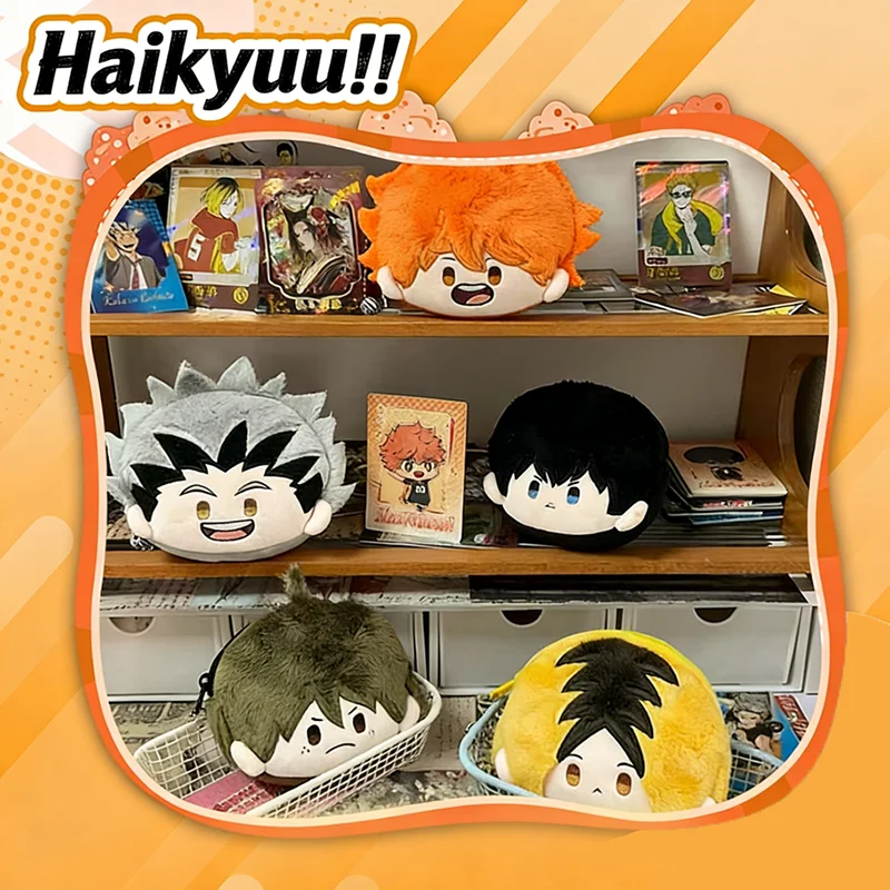 Originele Haikyuu pluche oortelefoon tas charme Shoyo Hinata gevulde pluche pop Kawaii knuffel speelgoed decoratie cadeau