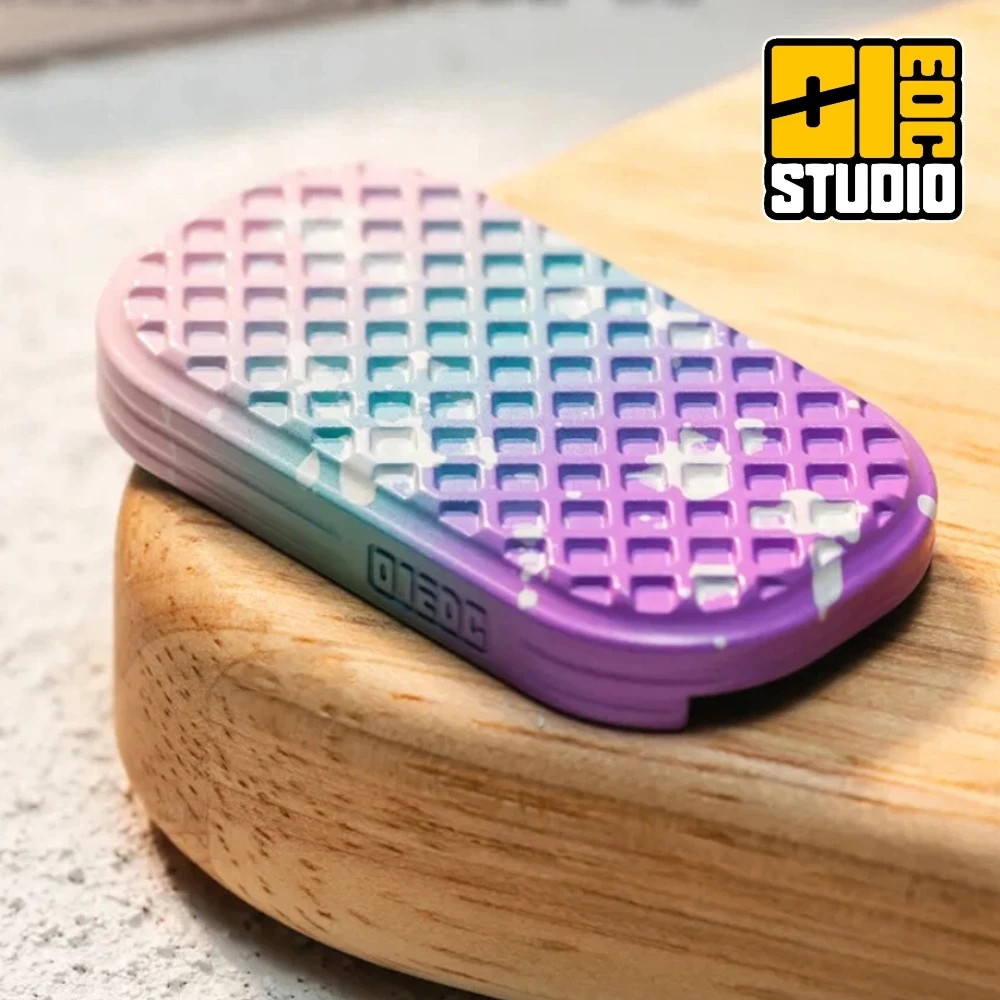 01EDC Wafer Shell Titanium Ceramics Fidget Slider Shell EDC Accessories DIY Colorful Fidget Toys For Adults Zero ONE EDC