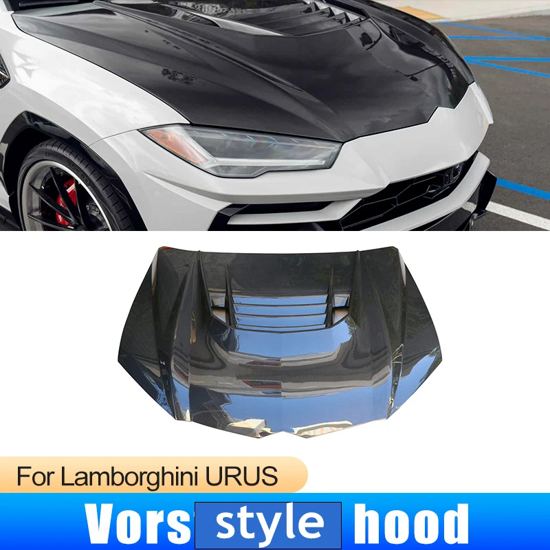 

Fit For Lamborghini URUS Hood High Quality Dry Carbon Fiber Engine Bonnet Retrofit Vor Style Auto Engine Hood URUS Machine Cover