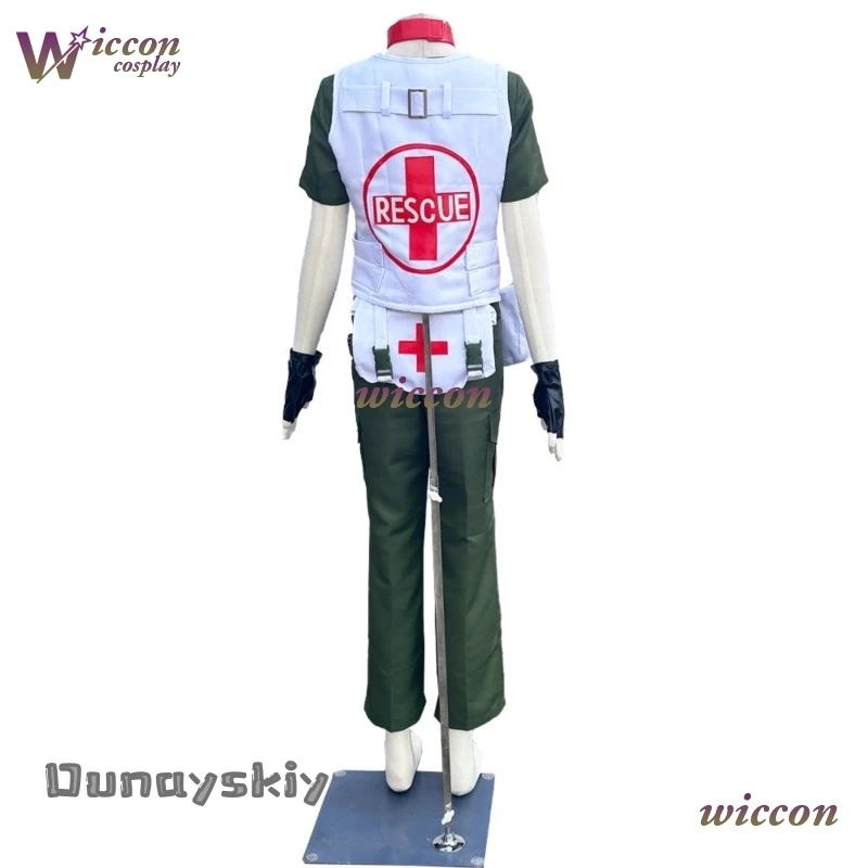 Amanda Cos*Game Biohazarrd Resident Cos Evil Rebecca Chambers Cosplay Costume Wig Full Set Adult Women Halloween Party Roleplay‌ - view 6