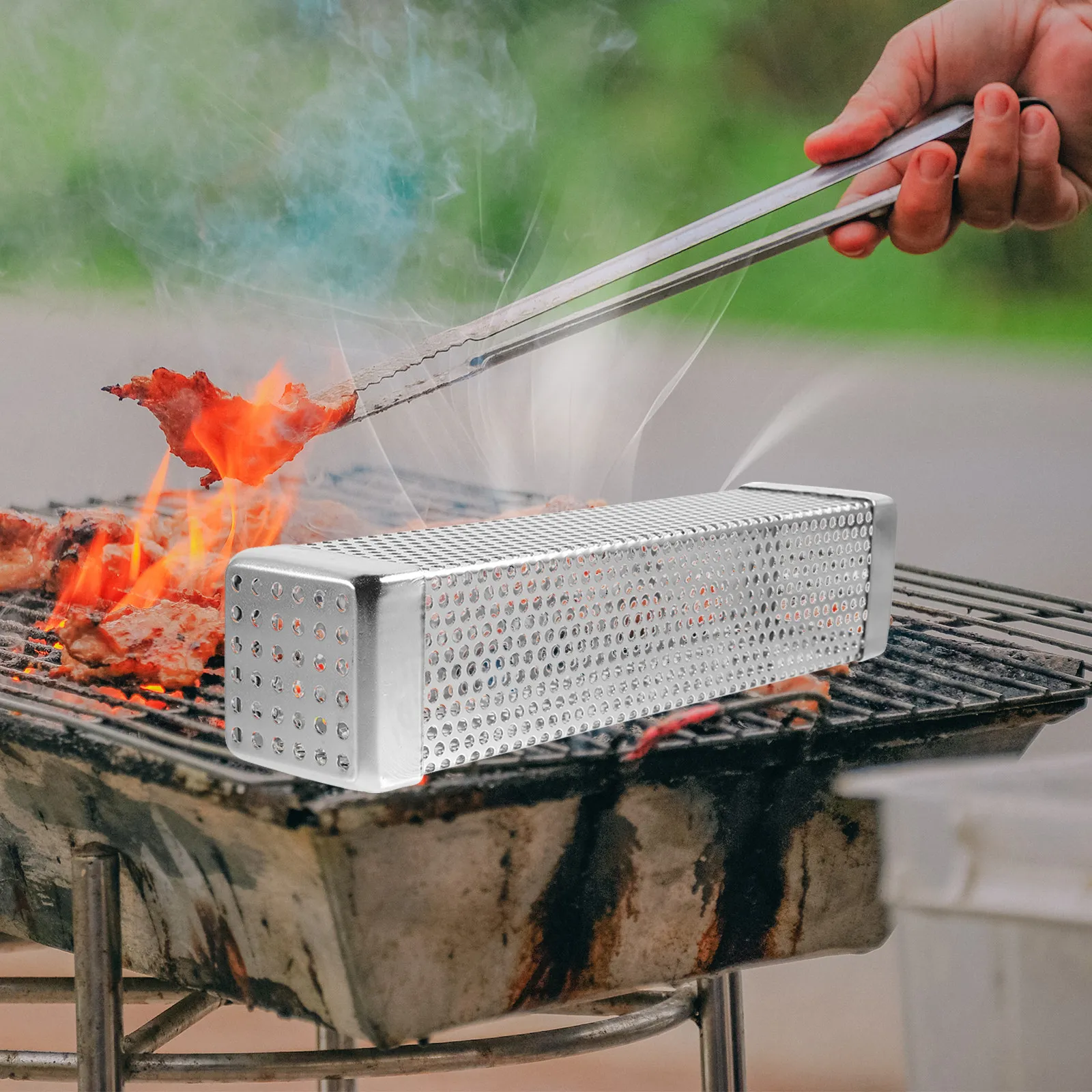 Коробка для копчения из нержав – обзор и цена Smoker Box Wood Chip