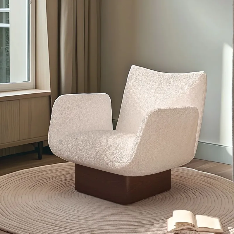 

medieval French single sofa, small apartment living room balcony lazy leisure chair, retro home backrest sofa chair